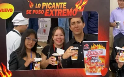 Presentamos la innovación de Aji-no -men® Vaso, sabor pollo picante extremo en la feria UDINNOVA